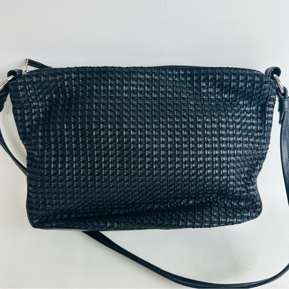 The Sak Elliot Lucca Black Textured Crossbody Shoulder Bags Handbag Purse - Picture 3 of 12